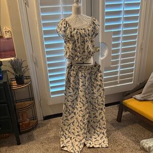 a new day Blue Floral Two-Piece Set